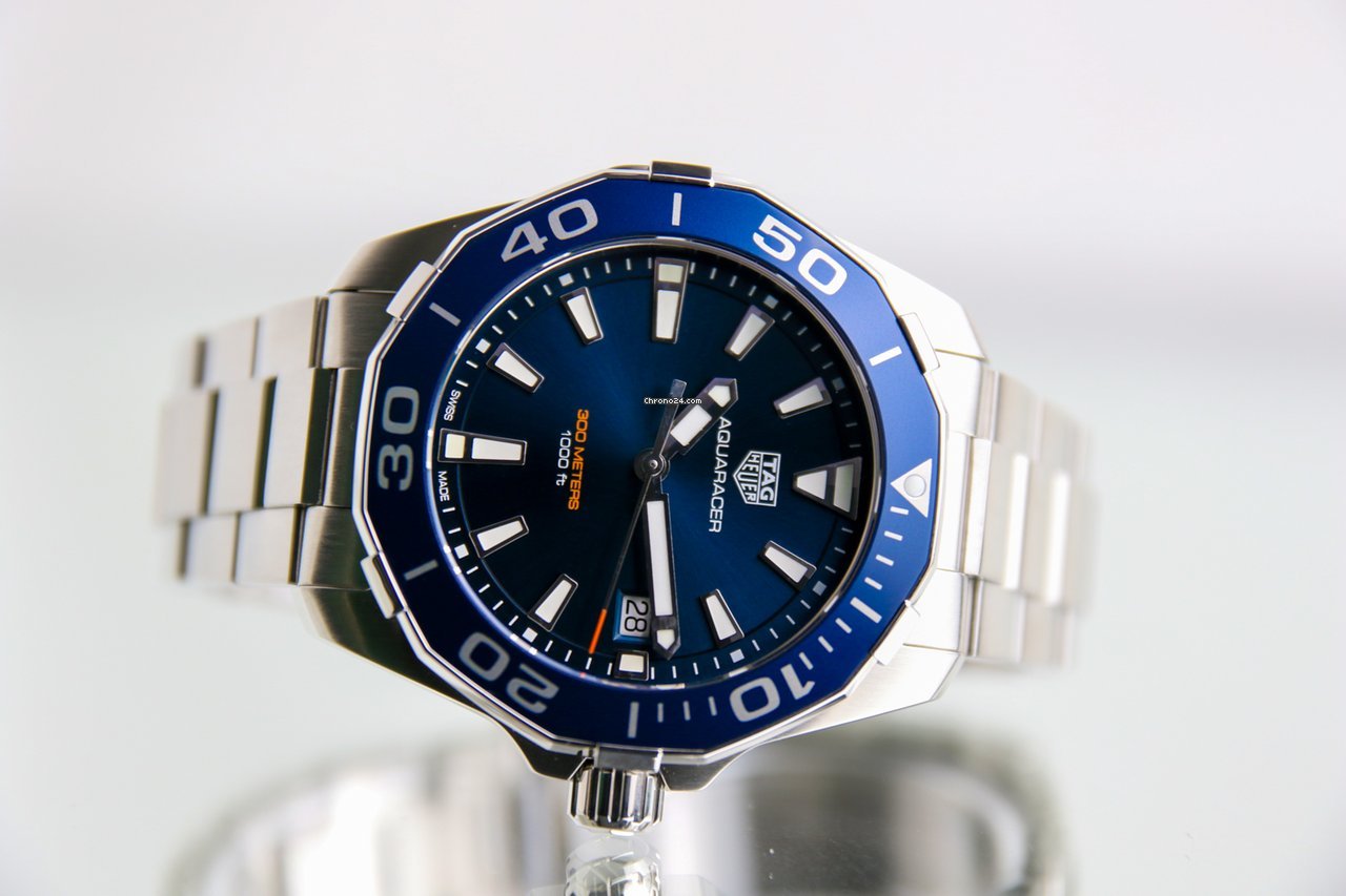 IMG_9081 TAG Heuer Aquaracer 300M Mens watch Unisex Quartz Steel WAY111C.BA0928 Replica 8