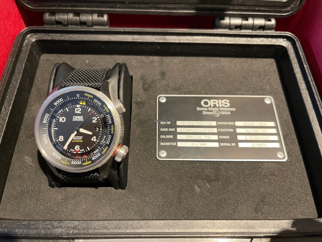 IMG_9081 Oris Big Crown ProPilot Altimeter Mens watch Unisex Automatic Steel 01 733 7705 4134 Replica 8