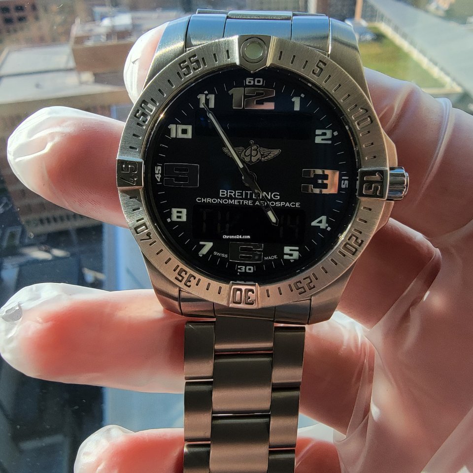 IMG_9081 Breitling Aerospace EVO Mens watch Unisex Quartz Titanium E7936310 BC27 Replica 8