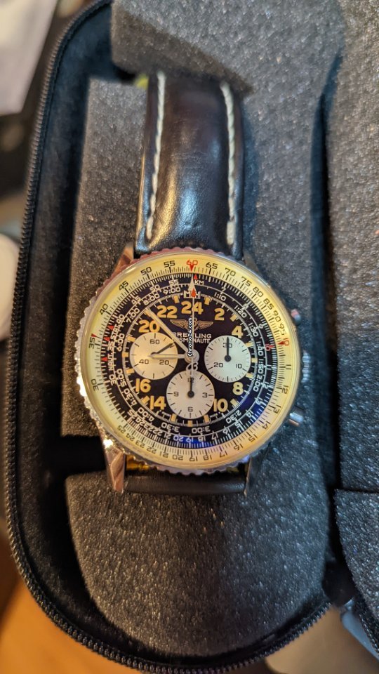 IMG_9081 Breitling Navitimer Cosmonaute Mens watch Unisex Manual winding Steel A12023 Replica 8