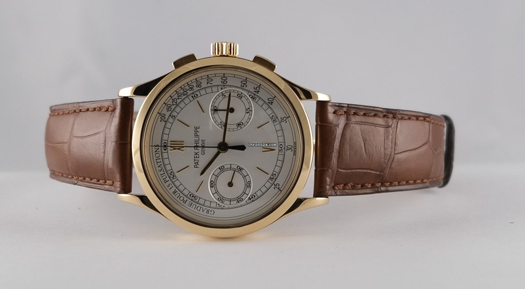 IMG_9081 Patek Philippe Chronograph Mens watch Unisex Manual winding Yellow gold 5170 j -001 Replica 8