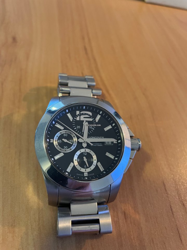 IMG_9081 Longines Conquest Mens watch Unisex Automatic Steel L3.662.4 Replica 8