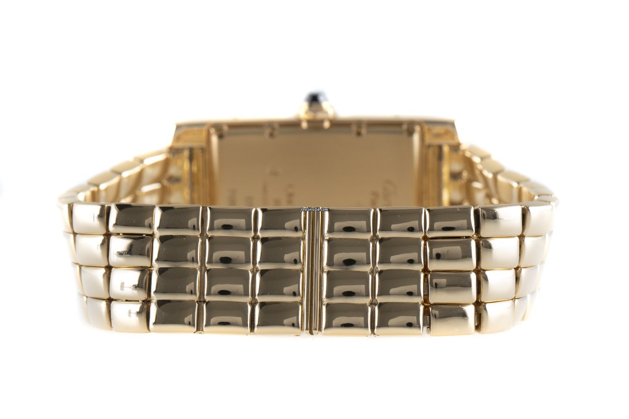 Cartier Tank Americaine Mens watch Unisex Quartz Yellow gold 1716 Replica 8