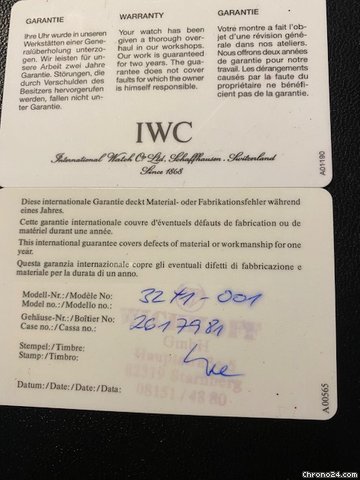 IMG_9081 IWC Pilot Mark Mens watch Unisex Automatic Steel 32 41-001 Replica 8