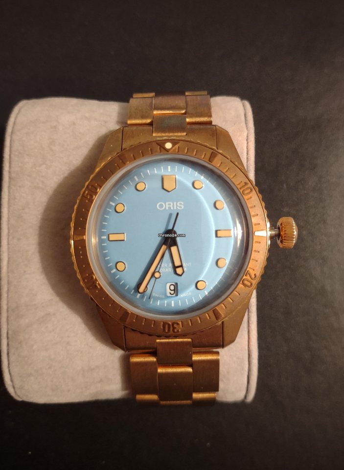 IMG_9081 Oris Divers Sixty Five Mens watch Unisex Automatic Bronze 01 733 7771 3155-07 8 19 15 Replica 8