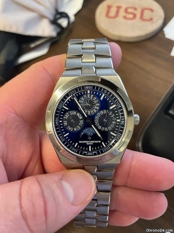 IMG_9081 Vacheron Constantin Overseas Mens watch Unisex Automatic White gold 4300V 120G-B945 Replica 8
