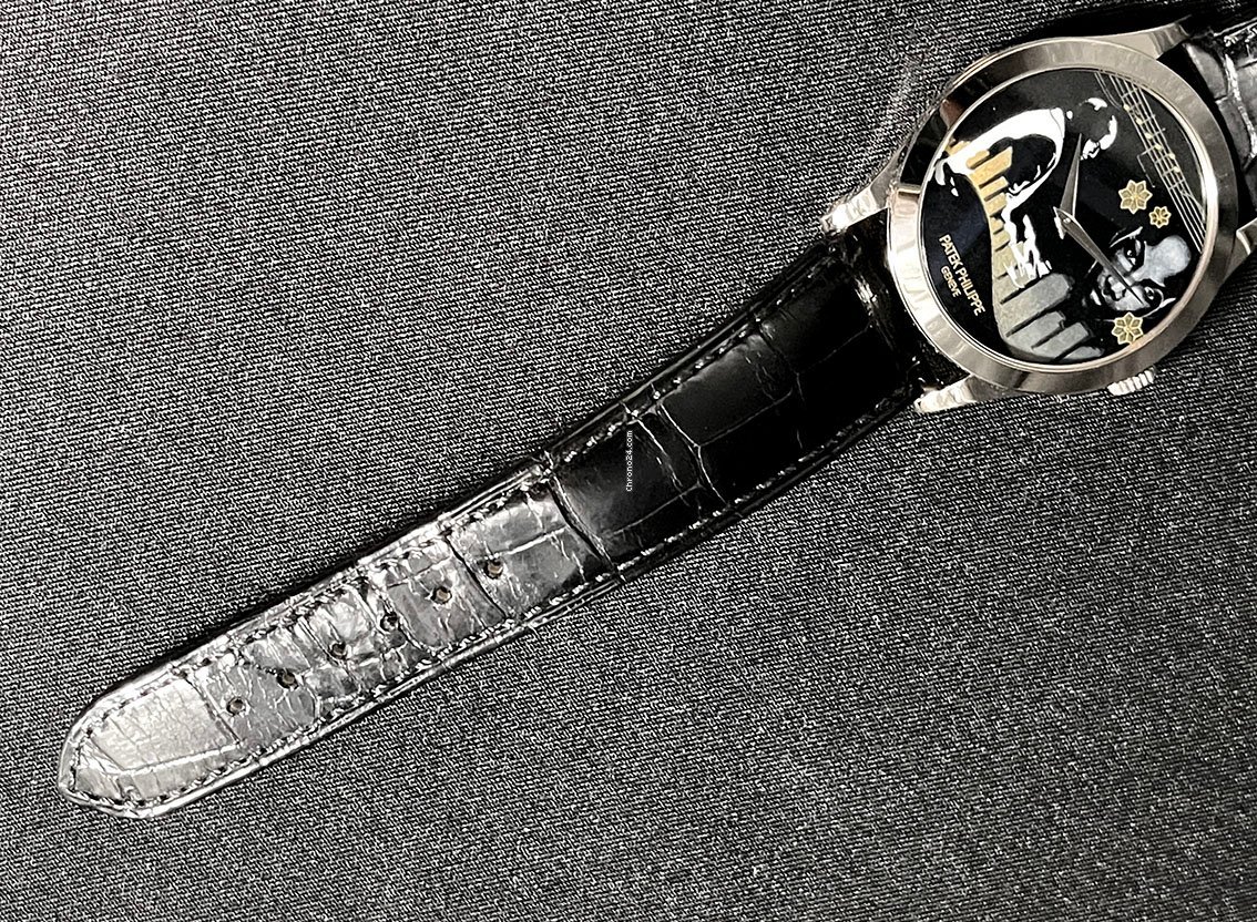 IMG_9081 Patek Philippe Calatrava Mens watch Unisex Automatic White gold 5089g-067 Replica 8