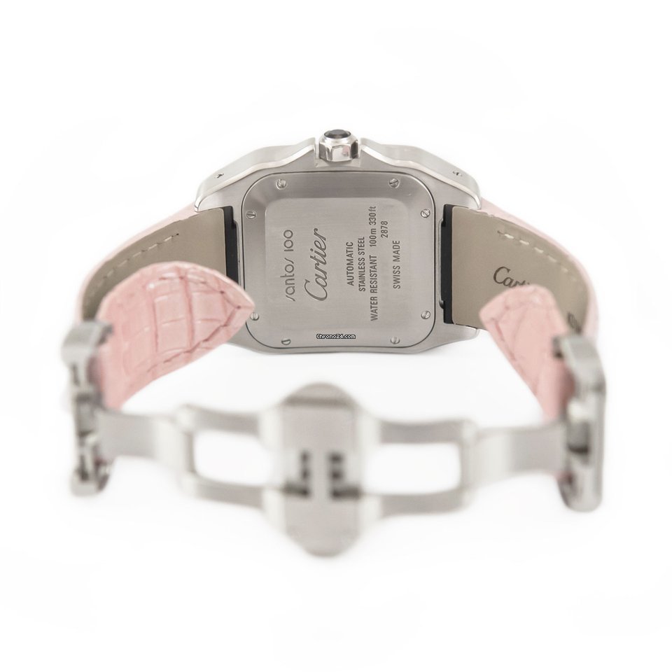 IMG_9081 Cartier Santos 100 Womens watch Automatic Steel W20126X8 Replica 8