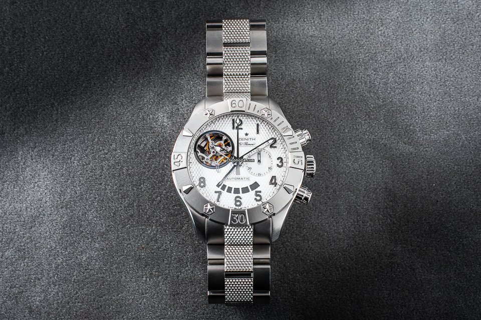 IMG_9081 Zenith Defy El Primero Mens watch Unisex Automatic Steel 03.0516.4021 Replica 8