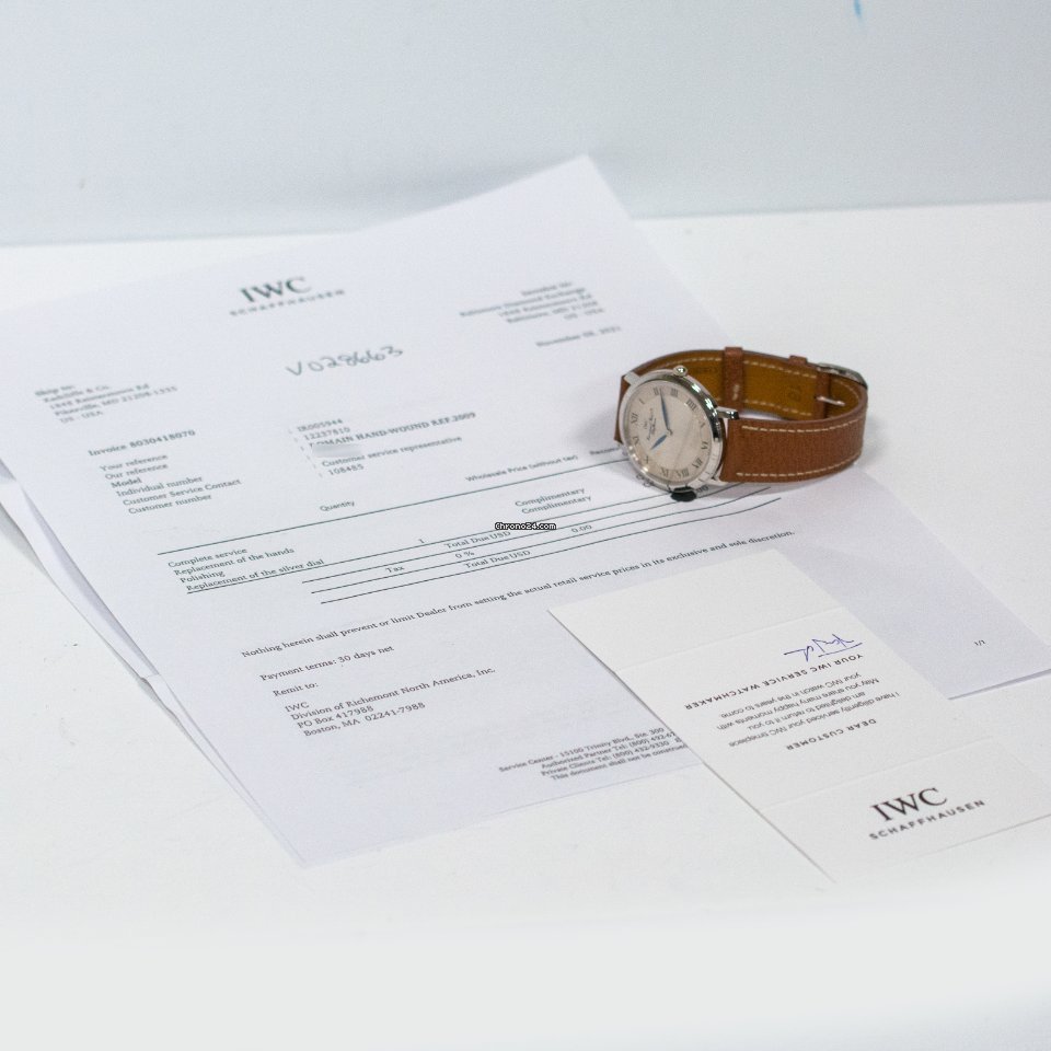 IWC Portofino Mens watch Unisex Manual winding Platinum IW2009 Replica 8