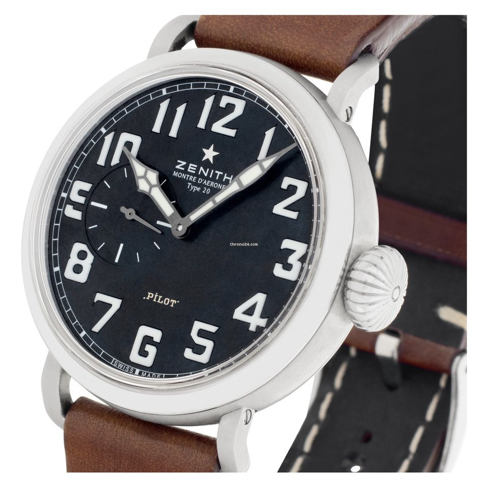 IMG_9081 Zenith Pilot Mens watch Unisex Automatic Steel 03.1930.681 21.C723 Replica 8