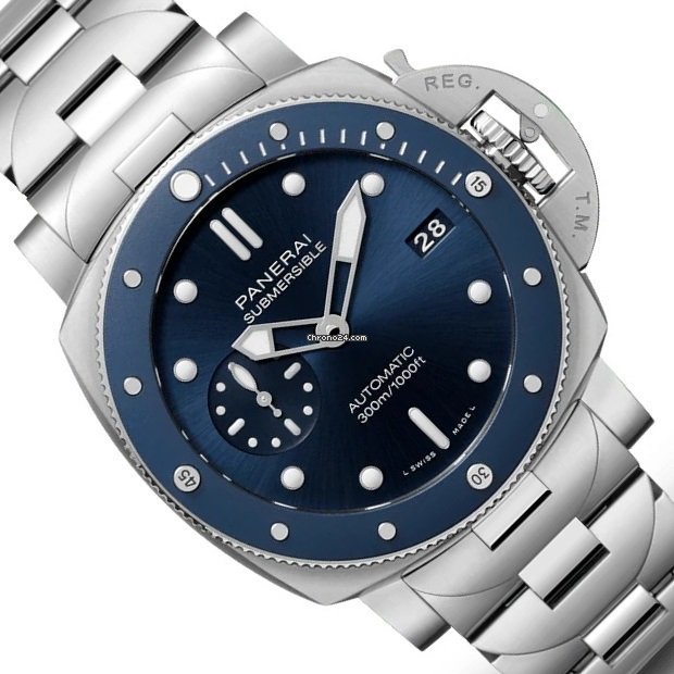 IMG_9081 Panerai Luminor Submersible Mens watch Unisex Automatic Steel PAM 01068 Replica 8
