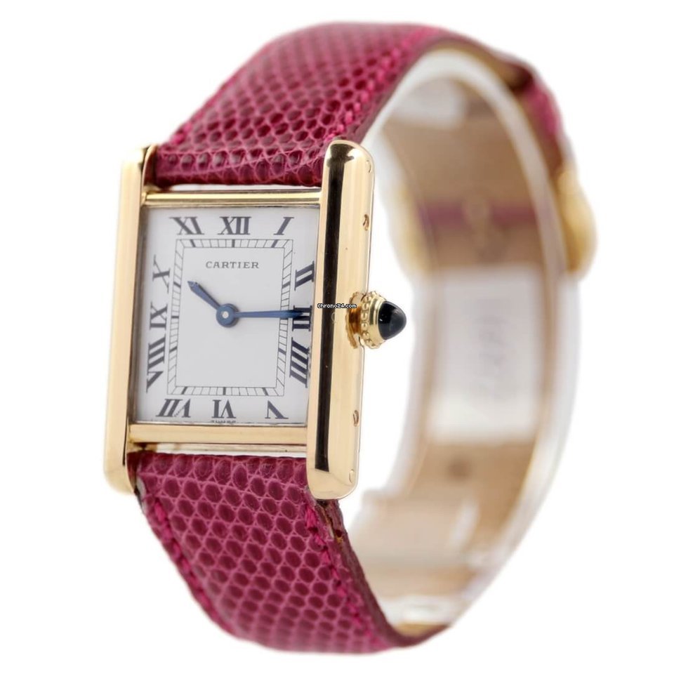 IMG_9081 Cartier Tank Louis Cartier Womens watch Manual winding Yellow gold 78087 Replica 8