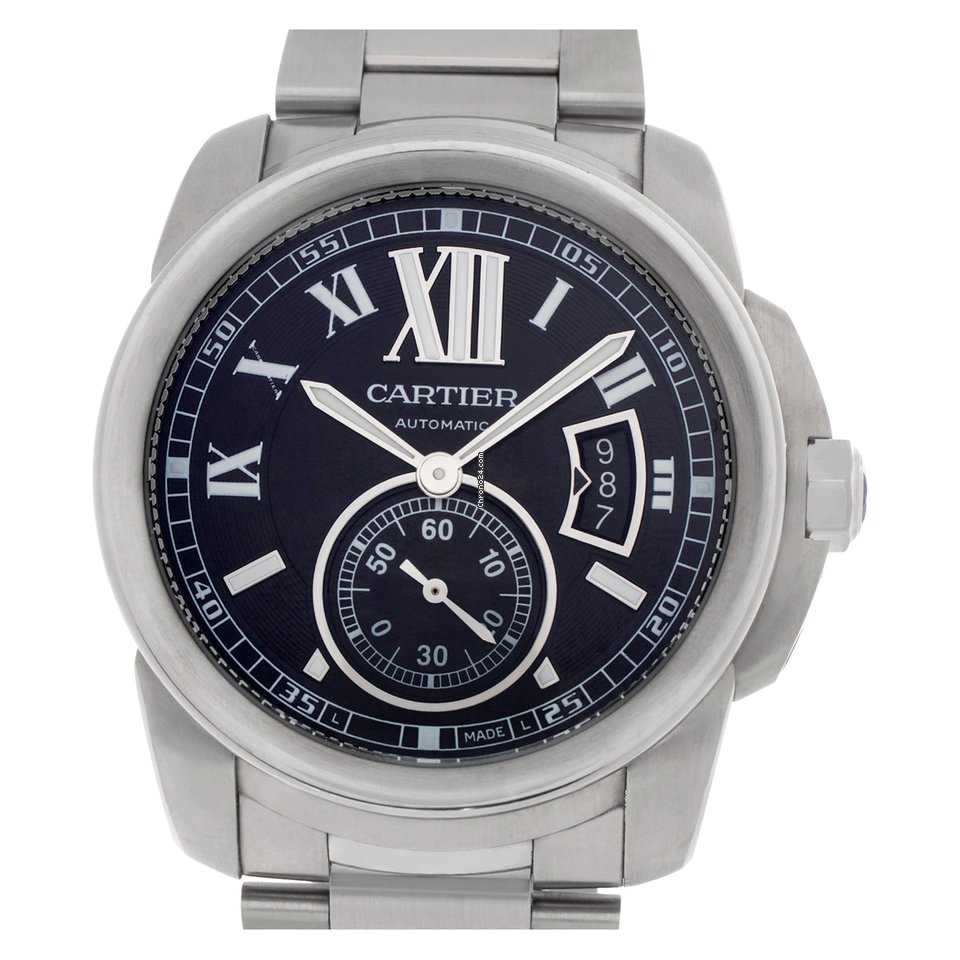 IMG_9081 Cartier Calibre de Cartier Mens watch Unisex Automatic Steel W7100016 Replica 8