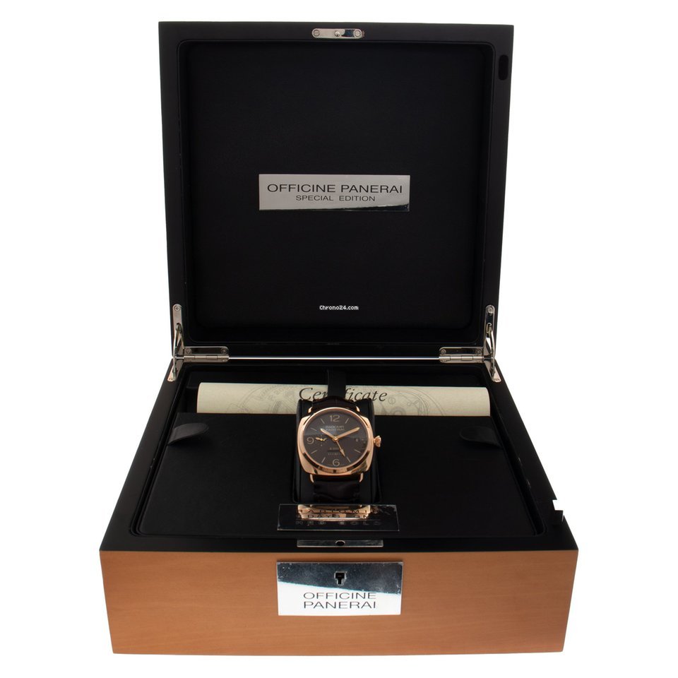 Panerai Special Editions Mens watch Unisex Manual winding Rose gold PAM395 Replica 8