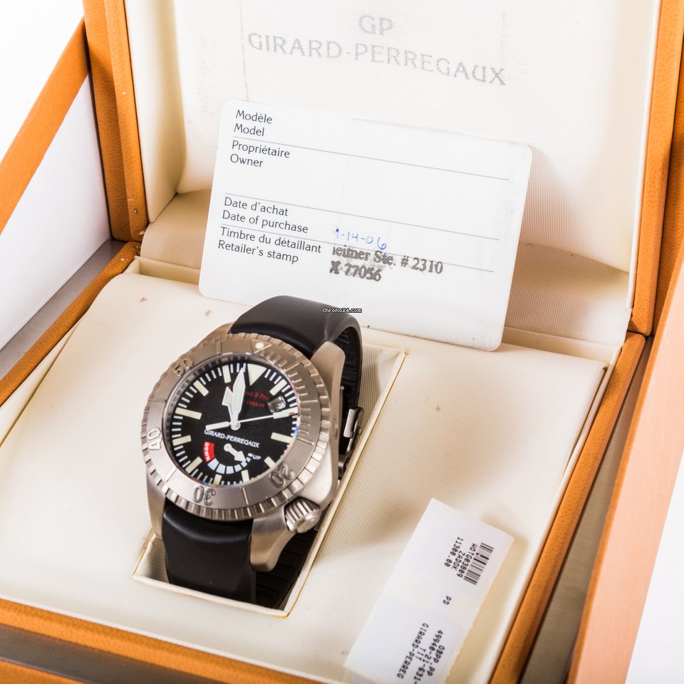 Girard Perregaux Sea Hawk Mens watch Unisex Automatic Titanium 49940 Replica 8