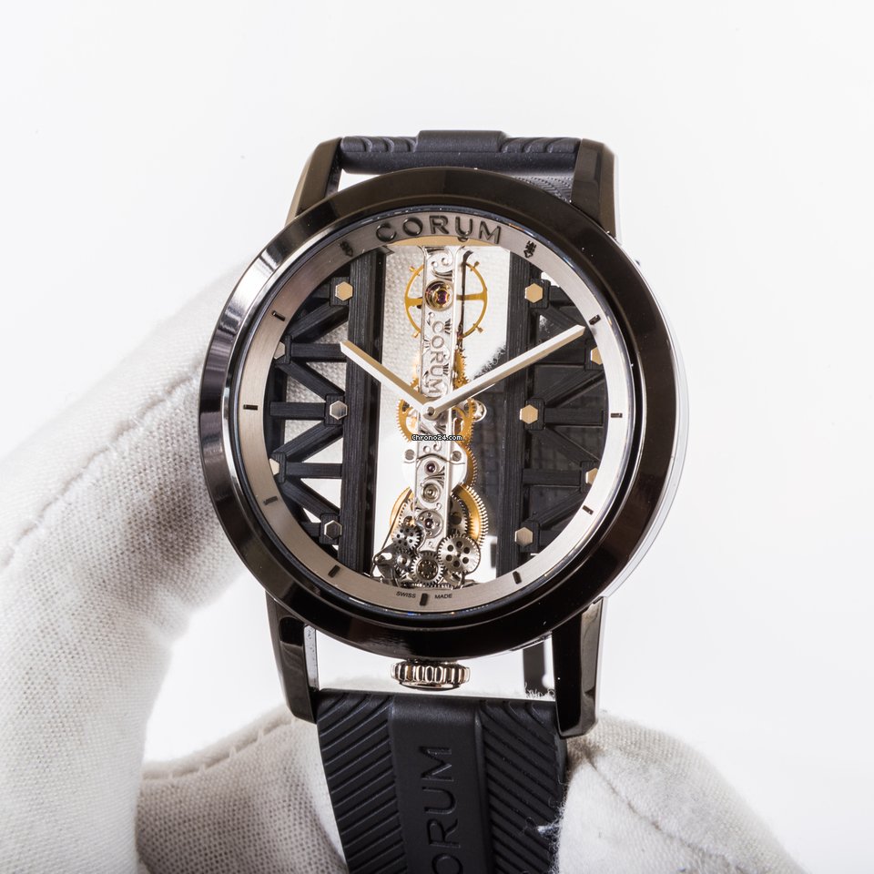 IMG_9081 Corum Golden Bridge Mens watch Unisex Manual winding Titanium B113 03832 Replica 8