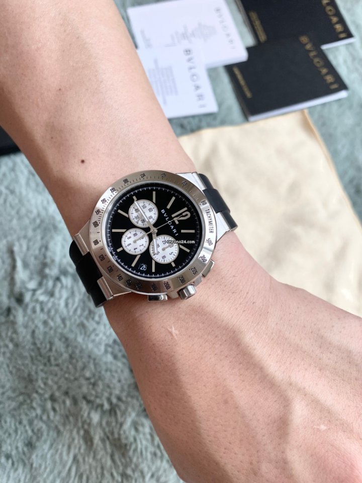 Bulgari Diagono Mens watch Unisex Automatic Steel DG41BSVDCHTA Replica 8