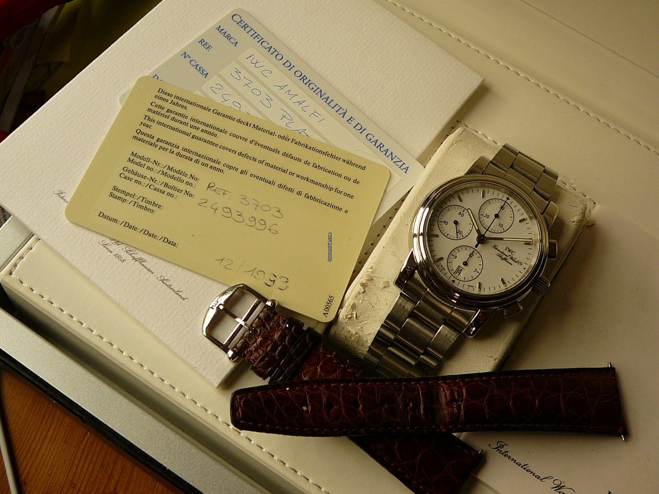 IMG_9081 IWC Mens watch Unisex Automatic Platinum 3703-003 Replica 8