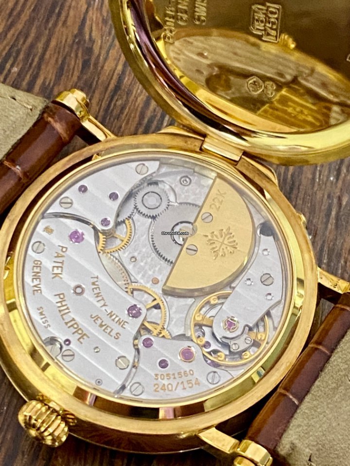 IMG_9081 Patek Philippe Mens watch Unisex Automatic Yellow gold 5015 J Replica 8