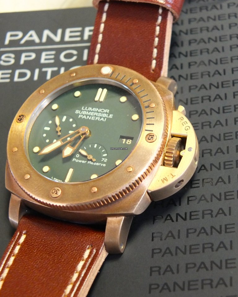 IMG_9081 Panerai Special Editions Mens watch Unisex Automatic PAM00507 PAM507 507 Bronzo NEU Replica 8
