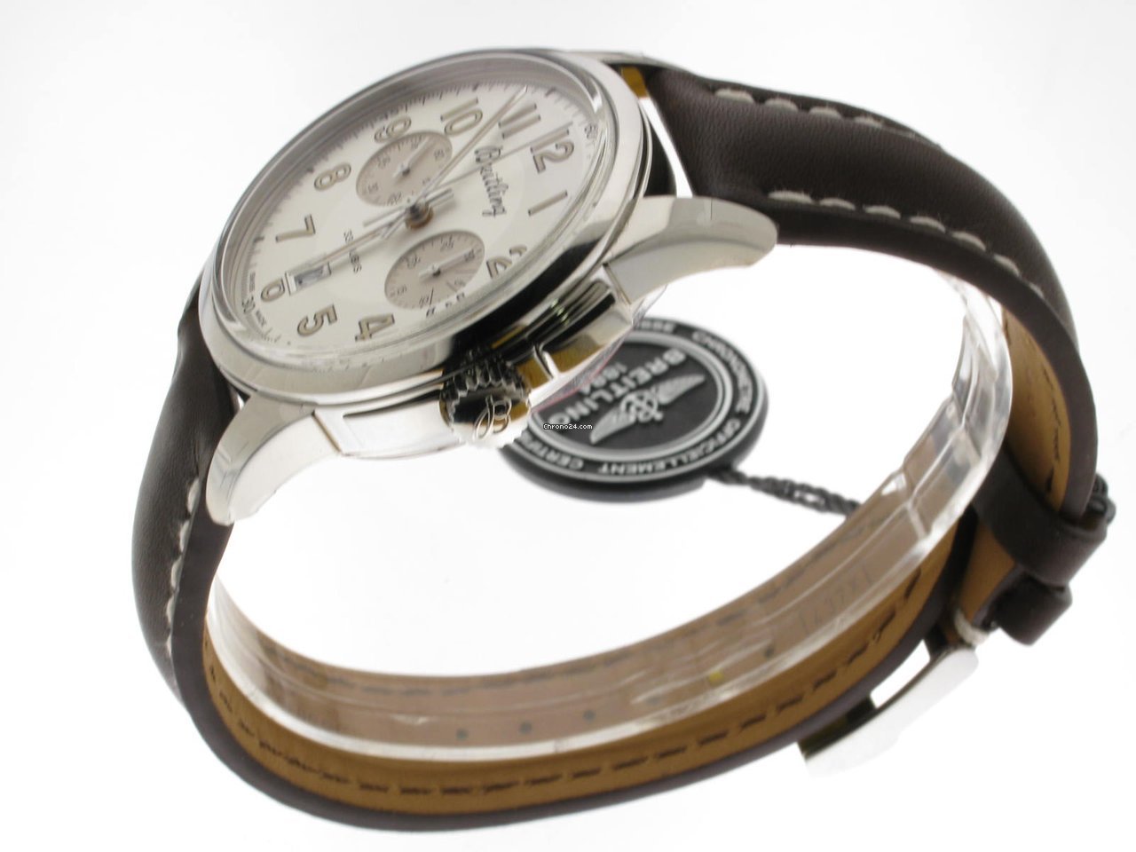 IMG_9081 Breitling Transocean Chronograph 1915 Mens watch Unisex Automatic Steel AB141112 G799 437X Replica 8