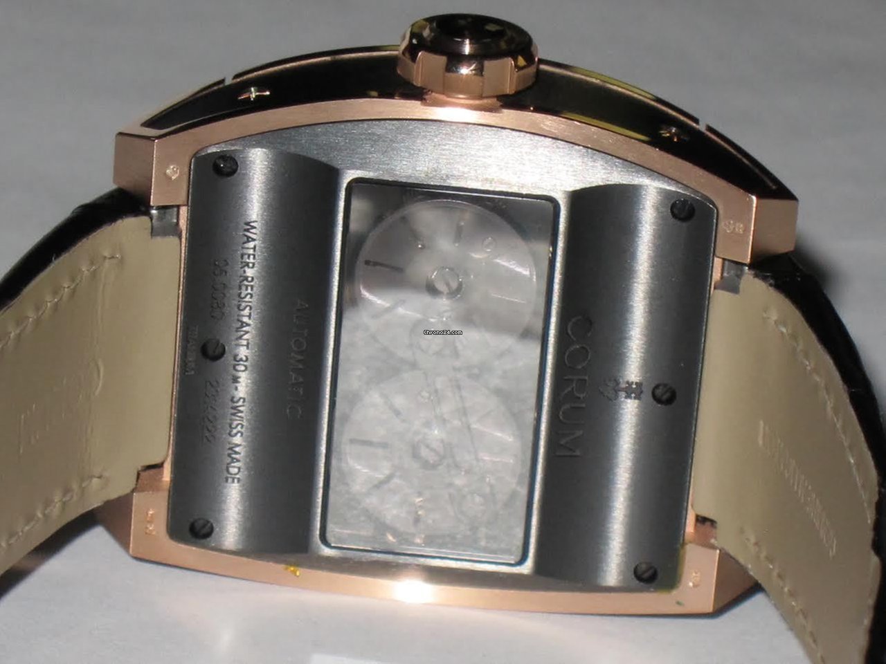 IMG_9081 Corum Ti-Bridge Mens watch Unisex Automatic Rose gold 207.201.05 0F01 0000 Replica 8