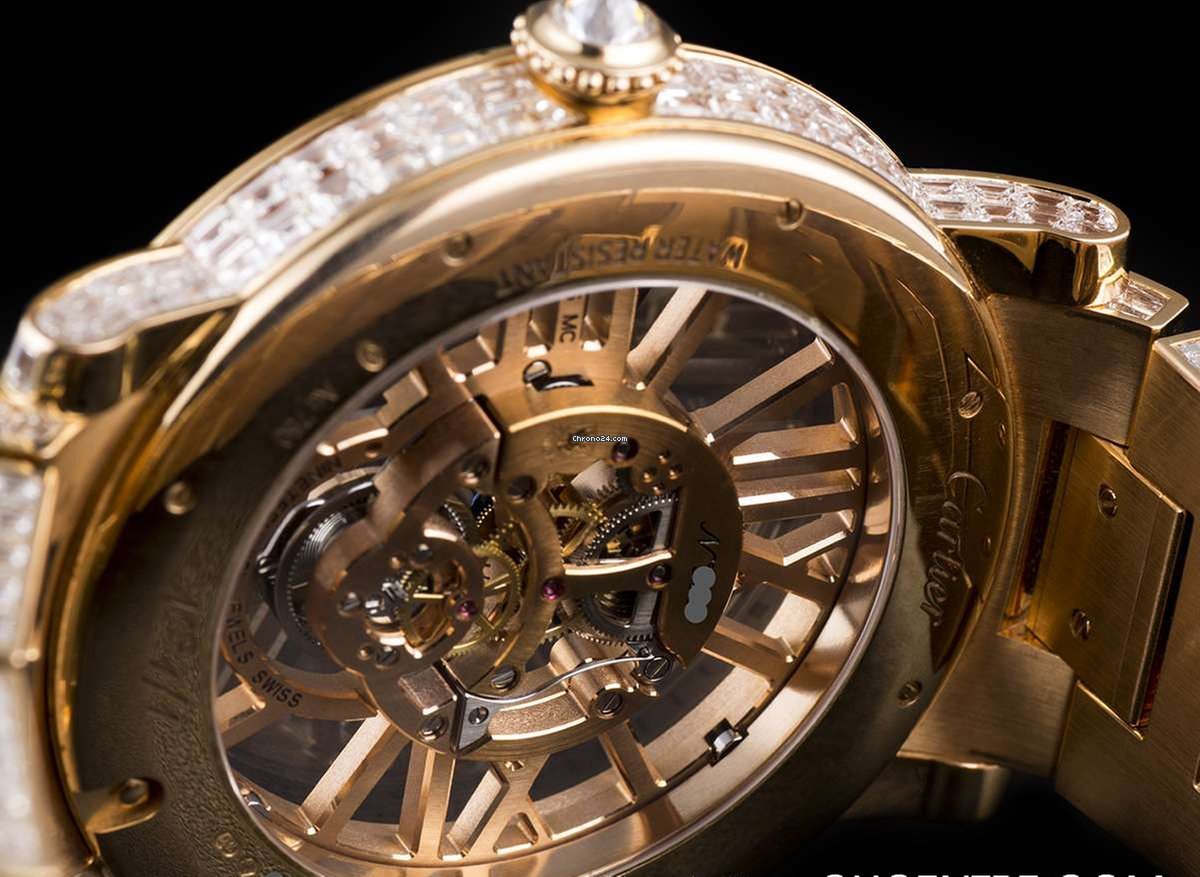 IMG_9081 Cartier Rotonde de Cartier Mens watch Unisex Manual winding Rose gold CRHPI00507 Replica 8