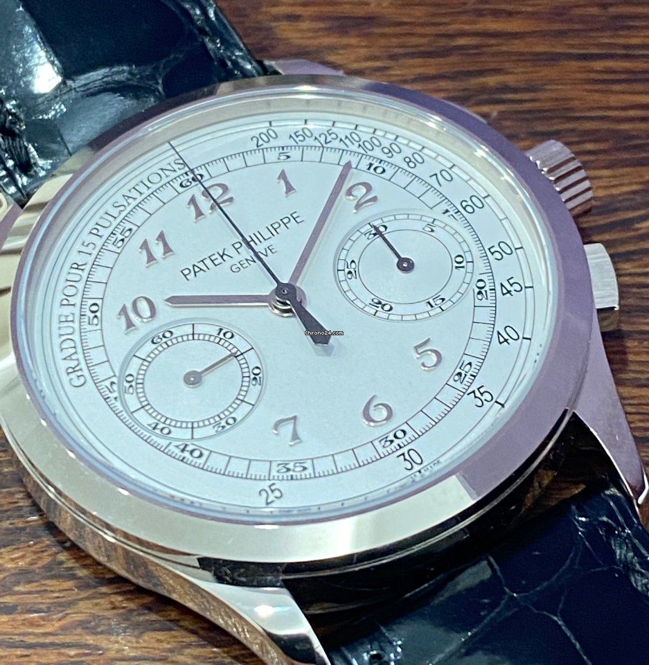 Patek Philippe Chronograph Mens watch Unisex Manual winding White gold 5170G Replica 8