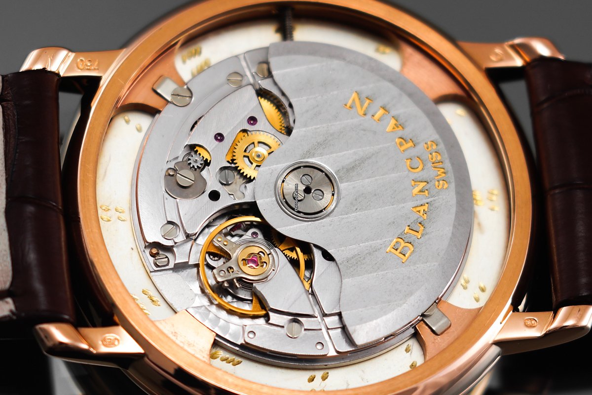 IMG_9081 Blancpain Villeret Ultra-Slim Mens watch Unisex Automatic Rose gold 6223-3642-55 Replica 8