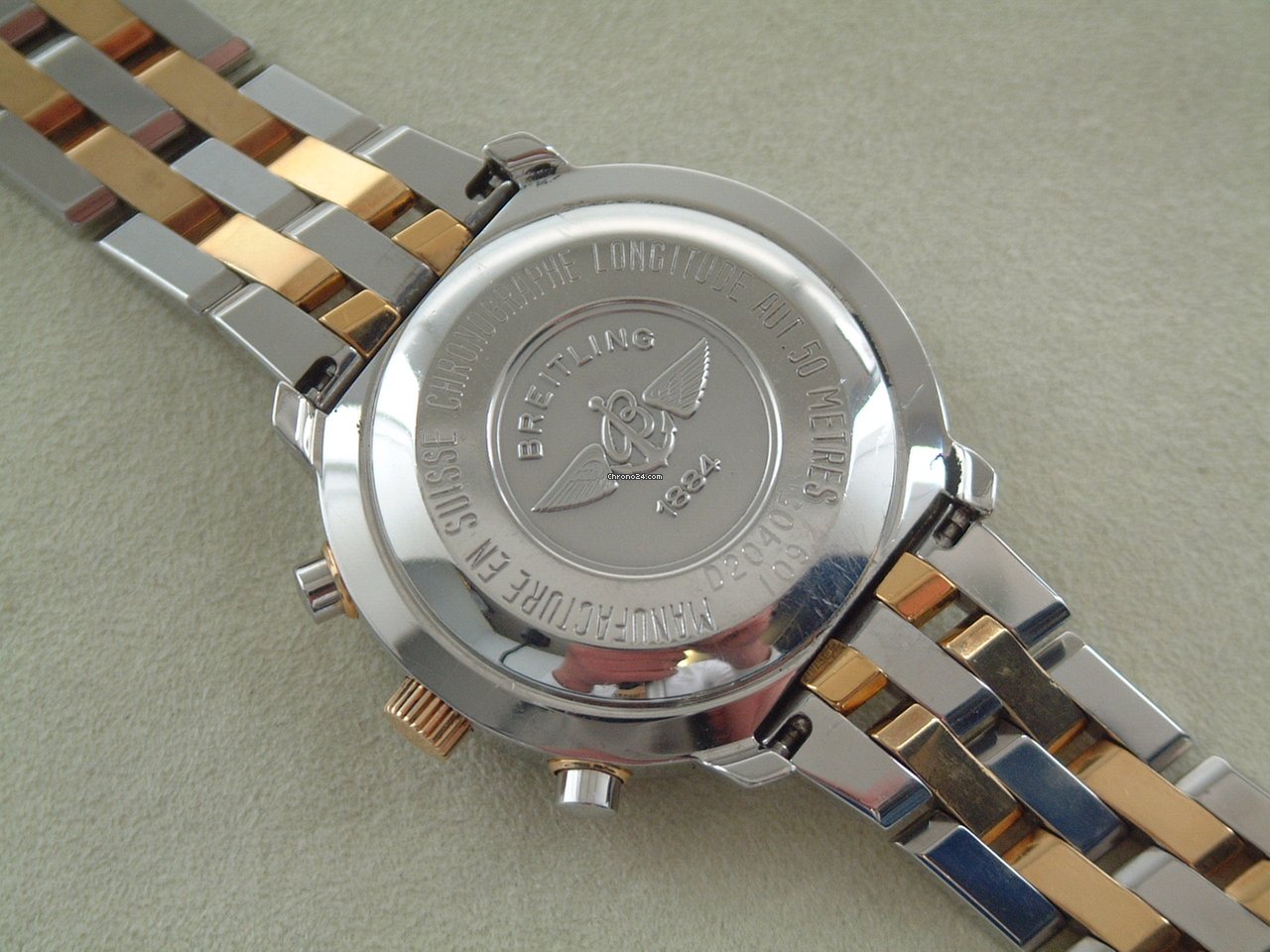 IMG_9081 Breitling Mens watch Unisex Automatic Gold Steel D 20405 Replica 8