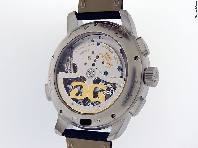IMG_9081 Glashutte Original PanoMaticChrono XL Mens watch Unisex Automatic Platinum 95-01-05-15-04 Replica 8