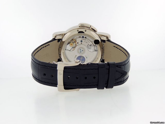 Ulysse Nardin GMT + - Perpetual Mens watch Unisex Automatic White gold 320-60 62 Replica 8
