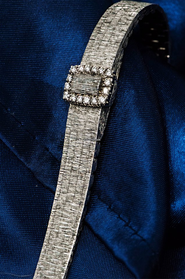 IMG_9081 Piaget Womens watch Manual winding White gold 1960s Piaget Concealed Dial Diamond Set 18KT White Gold Ladi Replica 8