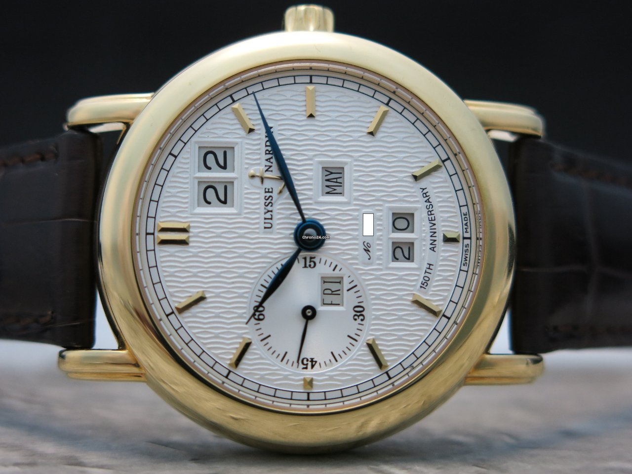 IMG_9081 Ulysse Nardin Mens watch Unisex Automatic Yellow gold 311.22 Replica 8