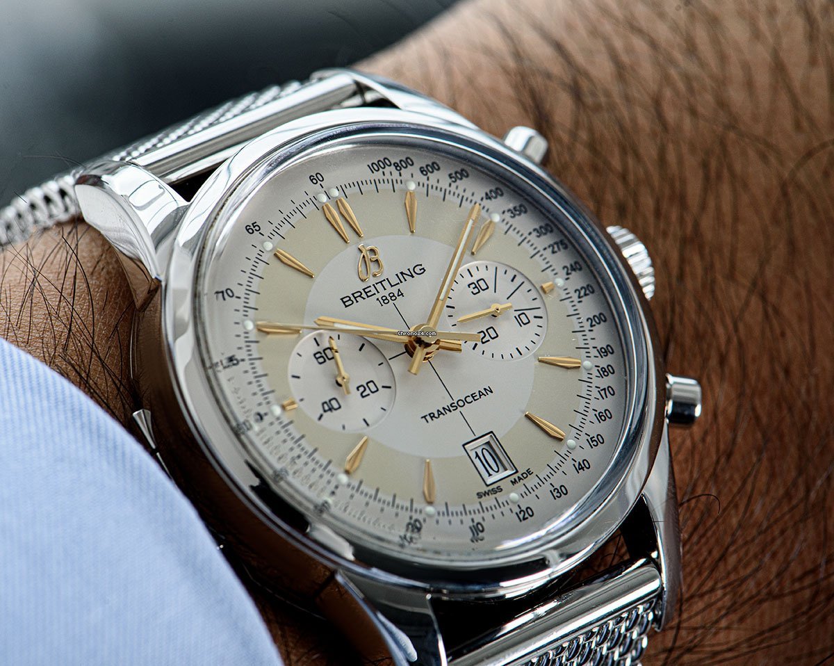 Breitling Transocean Mens watch Unisex Automatic Steel AB015412 G784 154A Replica 8