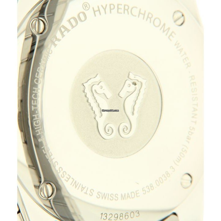 IMG_9081 Rado HyperChrome Chronograph Mens watch Unisex Quartz Steel R32038152 Replica 8