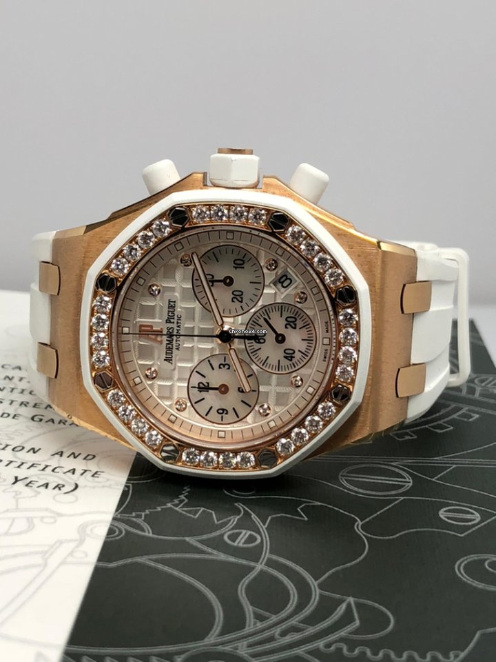 IMG_9081 Audemars Piguet Royal Oak Offshore Lady Womens watch Automatic Rose gold 26048OK.ZZ.D010CA.01 Replica 8