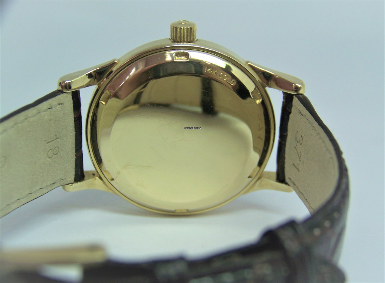 IMG_9081 Omega Seamaster Mens watch Unisex Manual winding Yellow gold 9082 Replica 8
