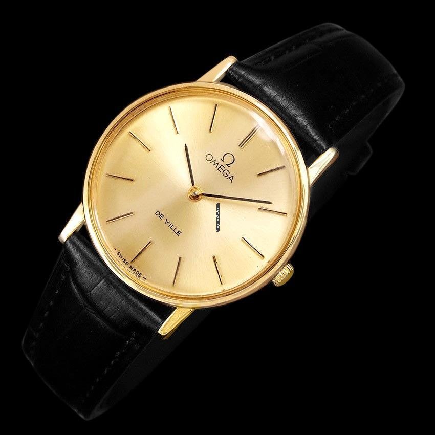 Omega De Ville Mens watch Unisex Manual winding Gold Steel 6332 Replica 8