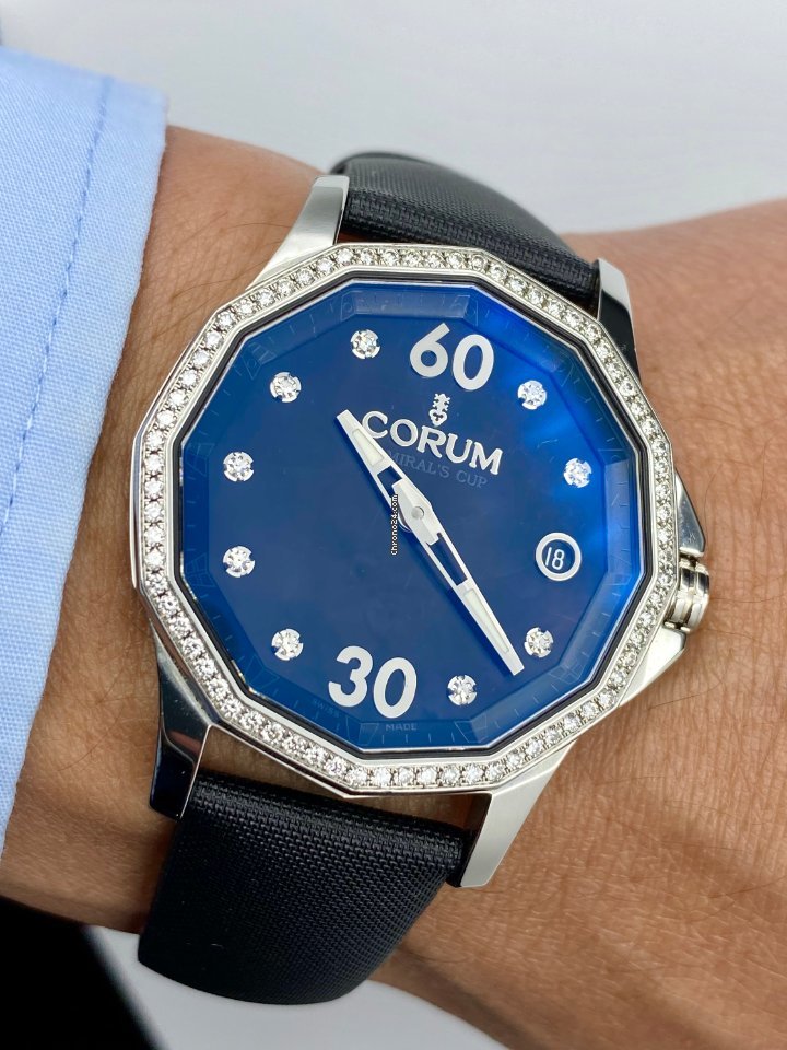 Corum Admirals Cup Legend 38 Womens watch Automatic Steel 082.101.47 0F41 PN11 Replica 8