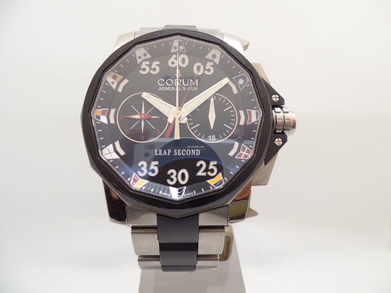 IMG_9081 Corum Admirals Cup Leap Second 48 Mens watch Unisex Automatic Titanium 895.931.06 V791 AN92 Replica 8