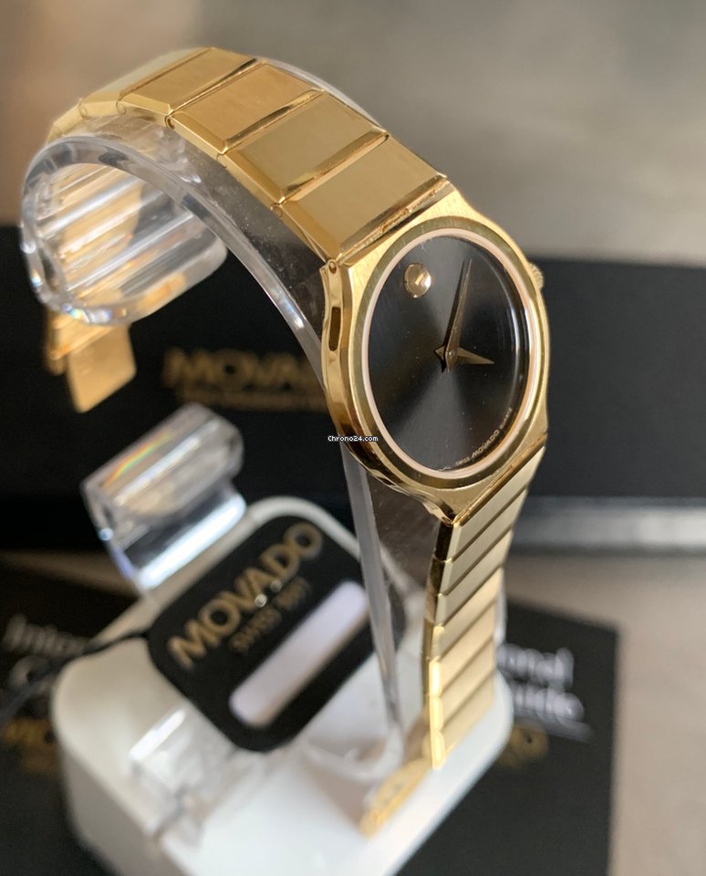 IMG_9081 Movado Museum Womens watch Quartz Yellow gold ref.Saphire n C80 - 40-40-884 RGlox - LTD ref. n 254 Replica 8