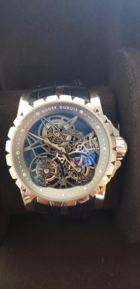 IMG_9081 Roger Dubuis Excalibur Mens watch Unisex Manual winding Platinum RDDBEX0269 Replica 8