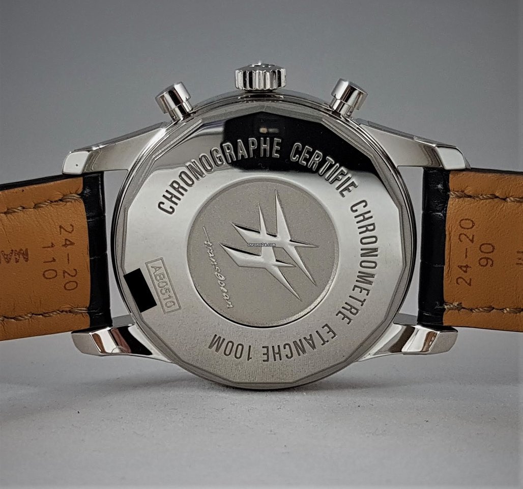 IMG_9081 Breitling Transocean Chronograph Unitime Mens watch Unisex Automatic Steel AB0510U4 BE84 256S Replica 8