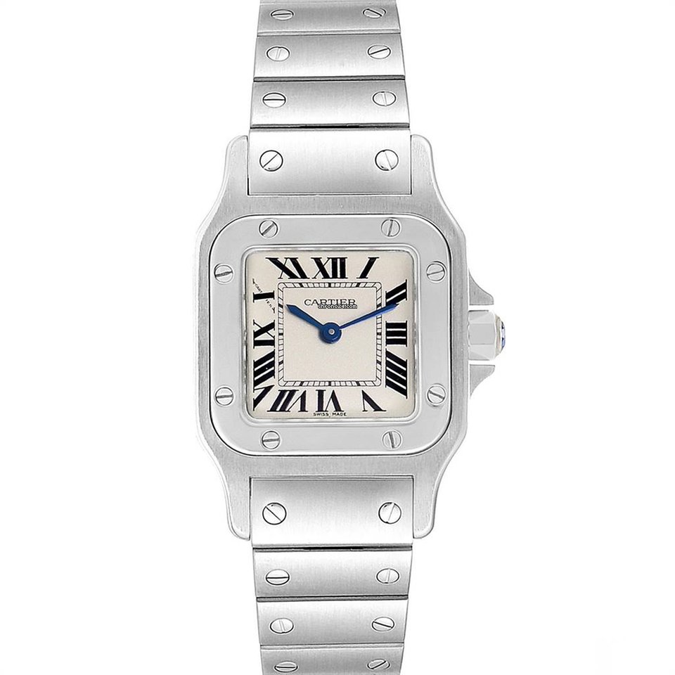 Cartier Santos Galbee Womens watch Quartz Steel W20056D6 Replica 8