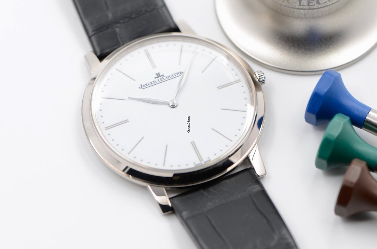 IMG_9081 Jaeger-LeCoultre Master Ultra Thin Mens watch Unisex Manual winding White gold Q12935E1 Replica 8