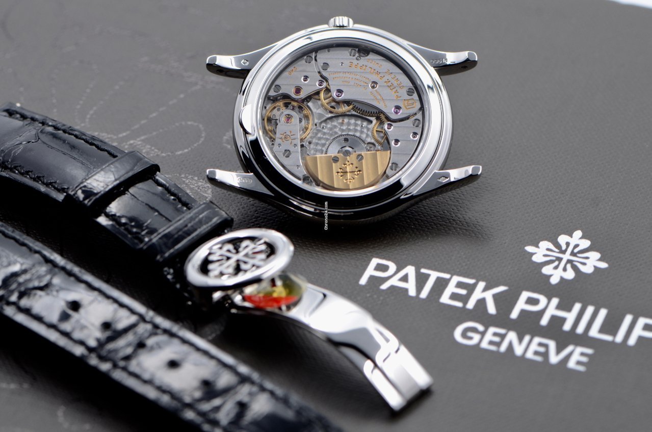 IMG_9081 Patek Philippe Perpetual Calendar Mens watch Unisex Automatic Platinum 5140P-013 Replica 8