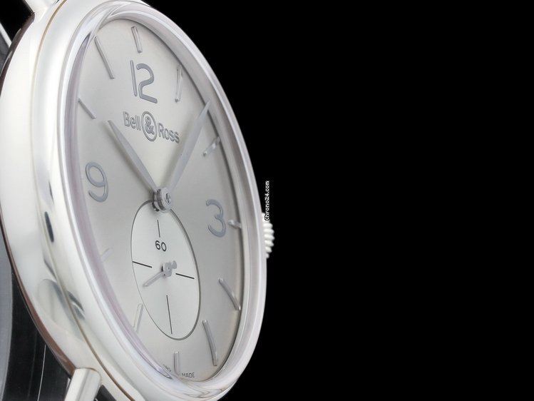 IMG_9081 Bell & Ross Vintage Mens watch Unisex Manual winding Silver BRWW1-ME-AG-SI-SCR Replica 8