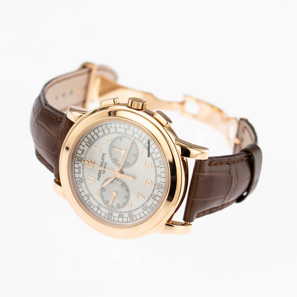 Patek Philippe Chronograph Mens watch Unisex Manual winding Rose gold 5070R-001 Replica 8